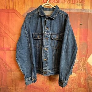 😍Vintage Mustang Rough Rider Denim Jacket – Western Trucker – XL